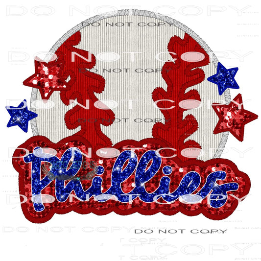 Phillies #7741 Sublimation transfer - Heat Transfer Graphic