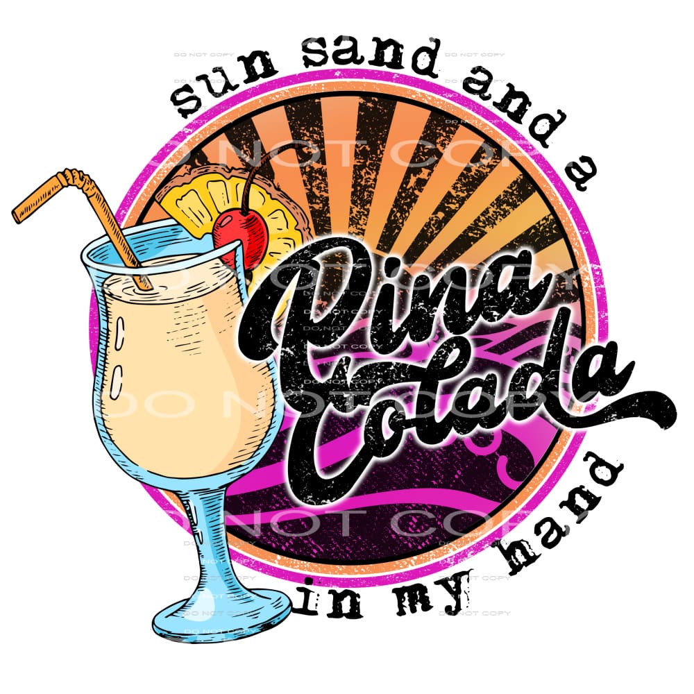 pina colada #6981 Sublimation transfers - Heat Transfer