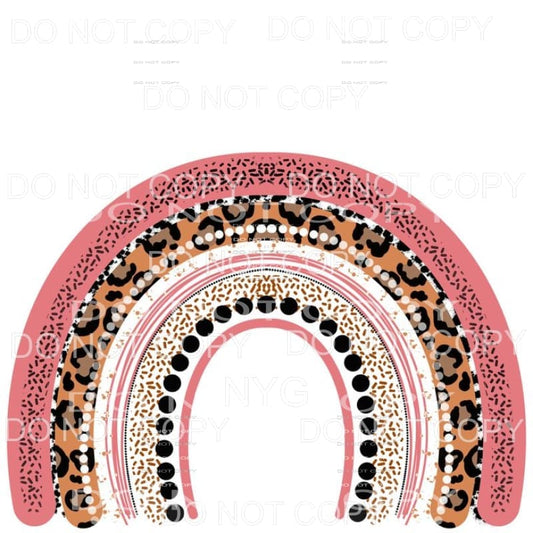 Pink Orange Cheetah Leopard Rainbow Sublimation transfers - 