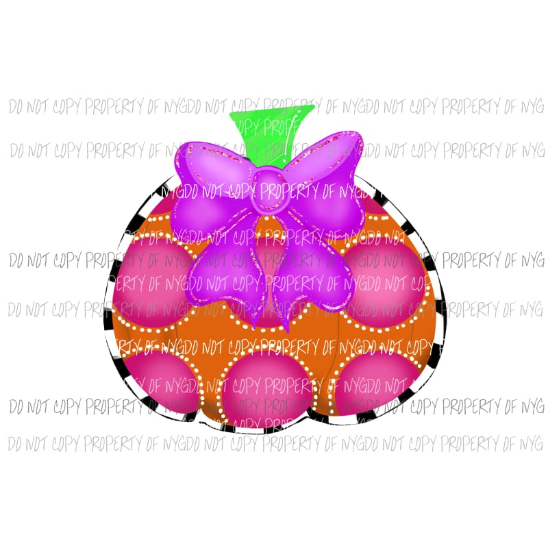 Pink Pumpkin Sublimation transfers Heat Transfer