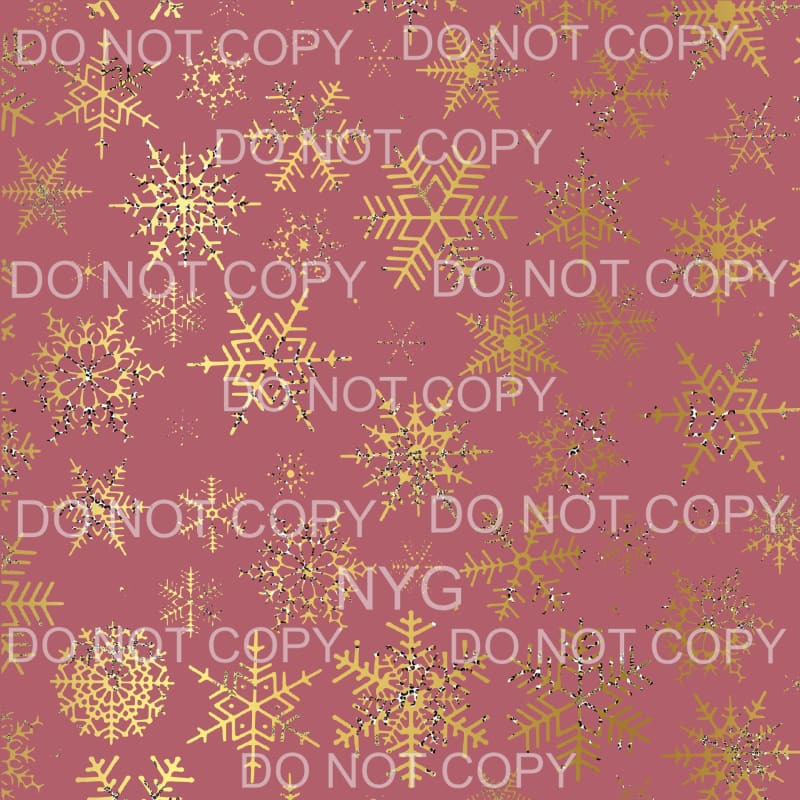 Pink Snowflake Sheet #2 Sublimation transfers - Heat 