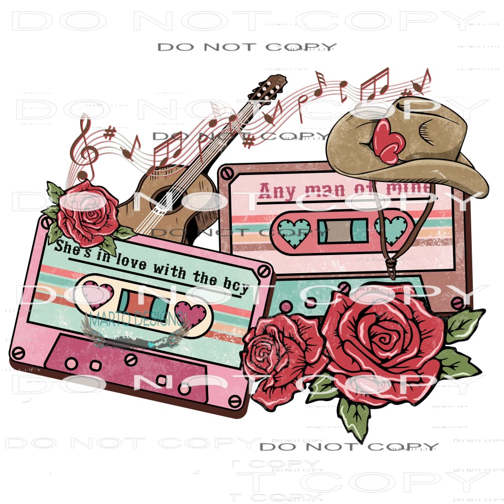 Pink Western Tapes #9021 Sublimation transfers - Heat