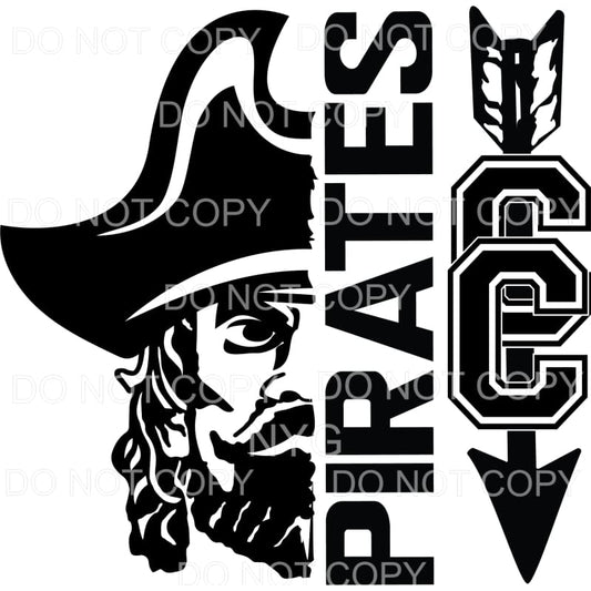 Pirates Cros Country CC #267 Sublimation transfers - Heat 