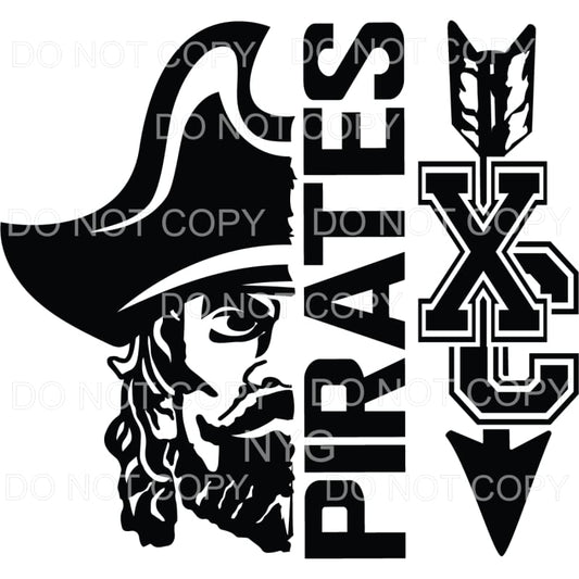 Pirates Cros Country XC #268 Sublimation transfers - Heat 