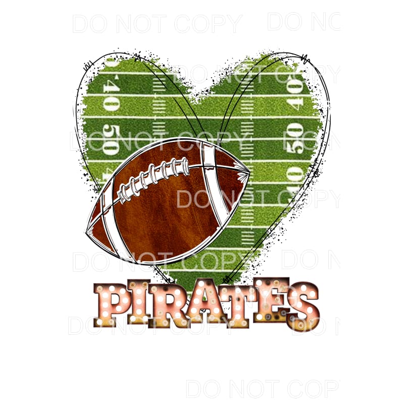 Pirates Football # 3 Sublimation transfers - Heat Transfer