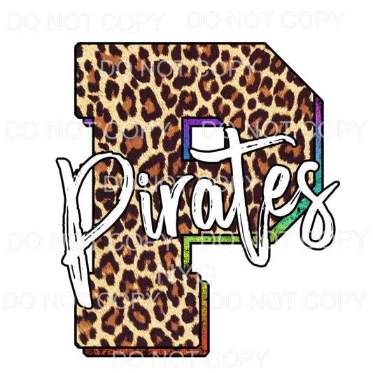 Pirates Leopard Rainbow Sublimation transfers - Heat 