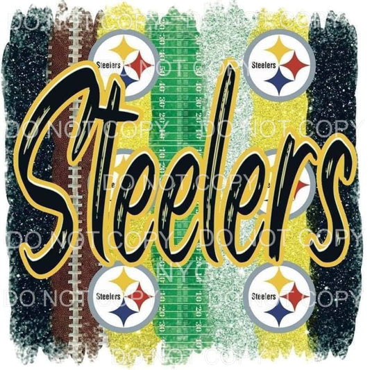 Pittsburgh Steelers Football Field Black Yellow Brush 