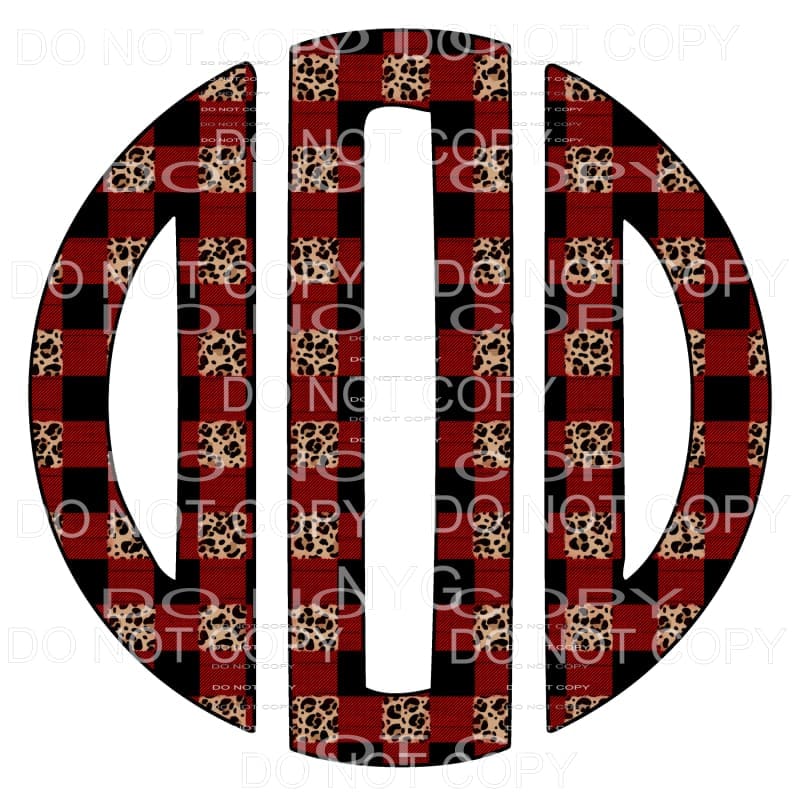 Plaid Leopard monogram letters put letters in notes please 