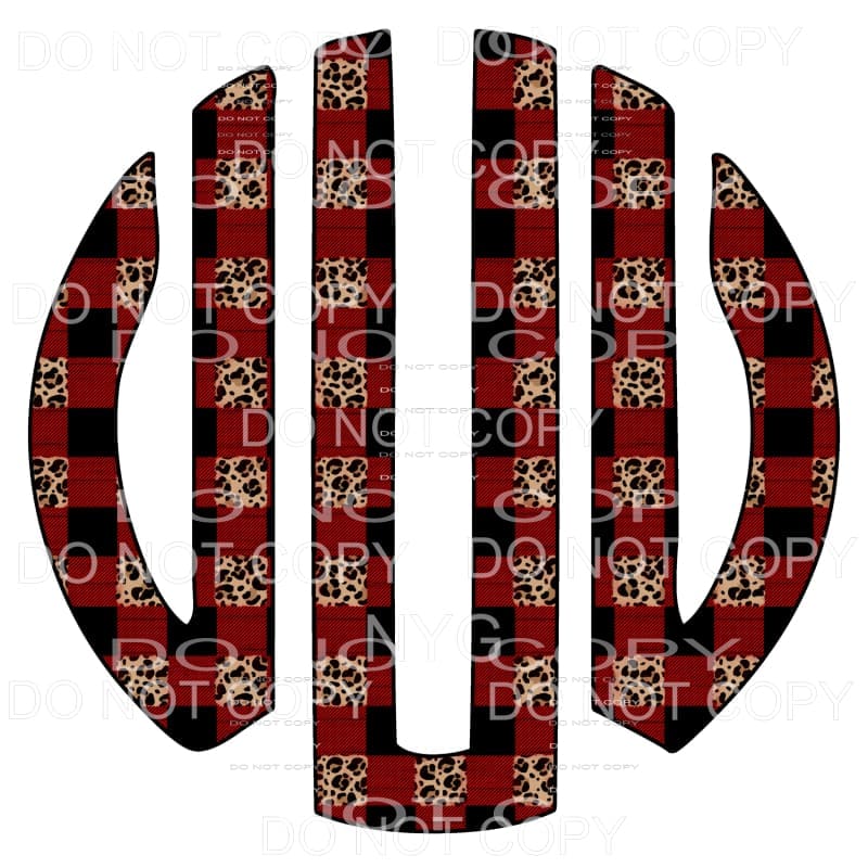 Plaid Leopard monogram letters put letters in notes please 