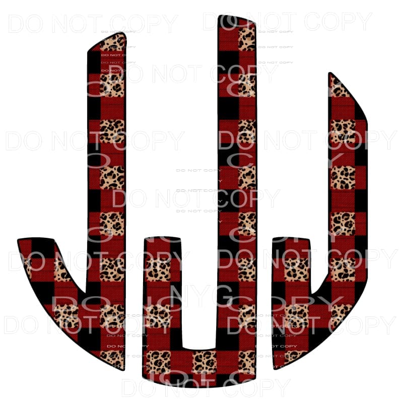 Plaid Leopard monogram letters put letters in notes please 