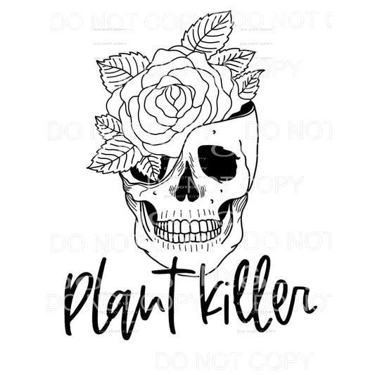 Plant Killer Skull Flower #1 Sublimation transfers - Heat 