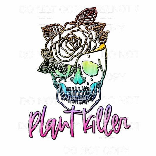 Plant Killer Skull Flower #2 Sublimation transfers - Heat 