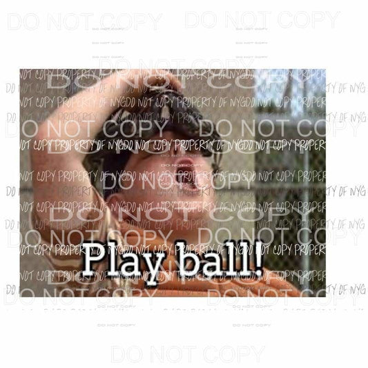 Play Ball sandlot Sublimation transfers Heat Transfer