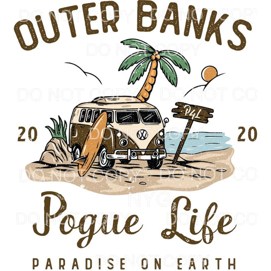 Pogue life Outer banks Sublimation transfers - Heat Transfer