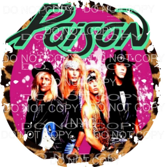 Poison Leopard Circle Sublimation transfers - Heat Transfer