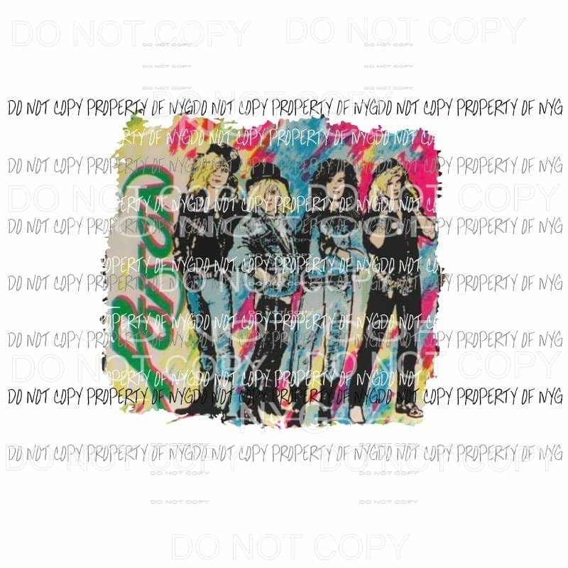 Poison Music Group 80s # 2 Sublimation transfers Heat Transfer