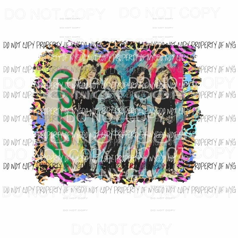 Poison Music Group 80s # 6 Sublimation transfers Heat Transfer