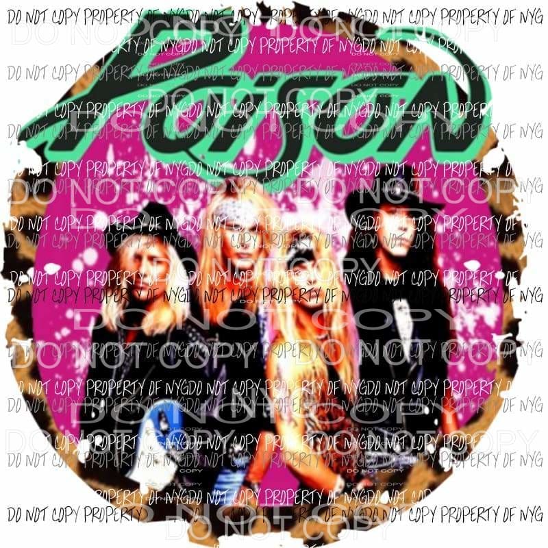 Poison Music Group 80s Sublimation transfers Heat Transfer