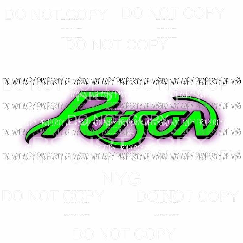 Poison rock band lime green Sublimation transfers Heat Transfer