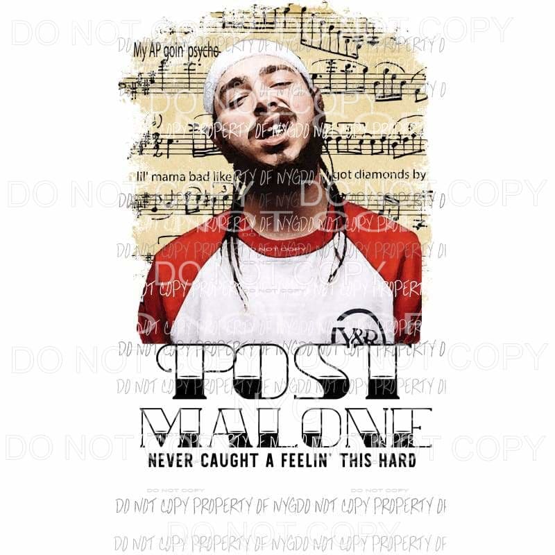 post malone sublimation transfer Heat Transfer