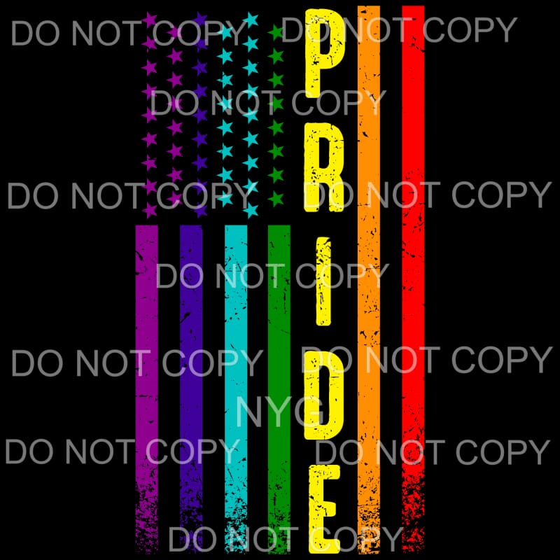 Pride Rainbow Flag Sublimation transfers - Heat Transfer