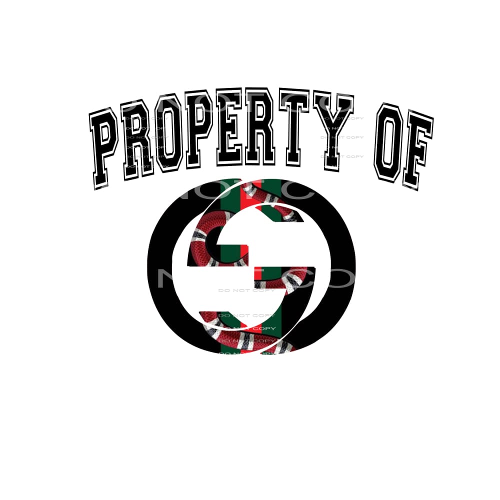 property of GUCCI # 10052 Sublimation transfers - Heat 