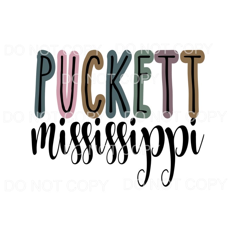 puckett mississippi # 7056 Sublimation transfers - Heat 