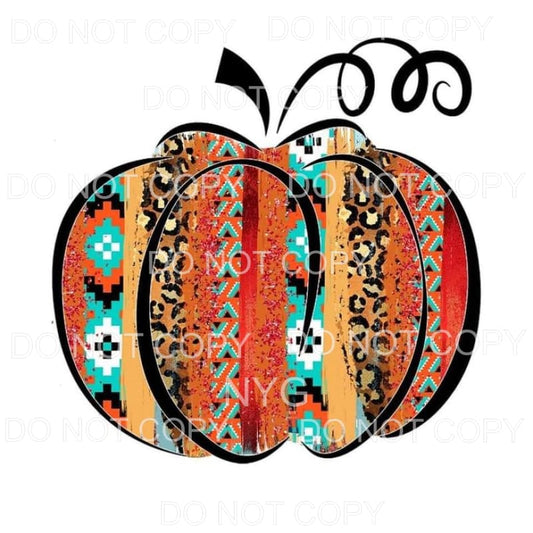 Pumpkin Leopard Aztec Southwestern Sublimation transfers - 
