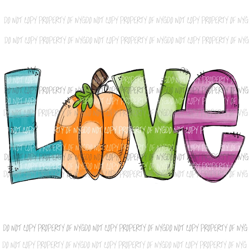 Pumpkin Love polka dots # 1 Sublimation transfers Heat Transfer