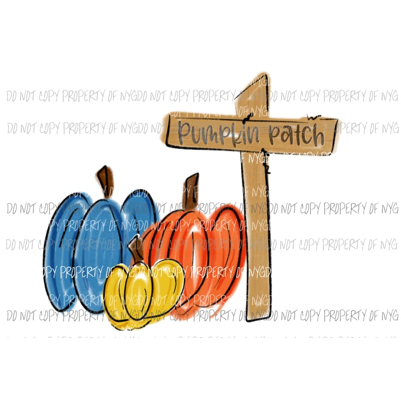 Pumpkin Patch # 5 Halloween Sublimation transfers Heat Transfer