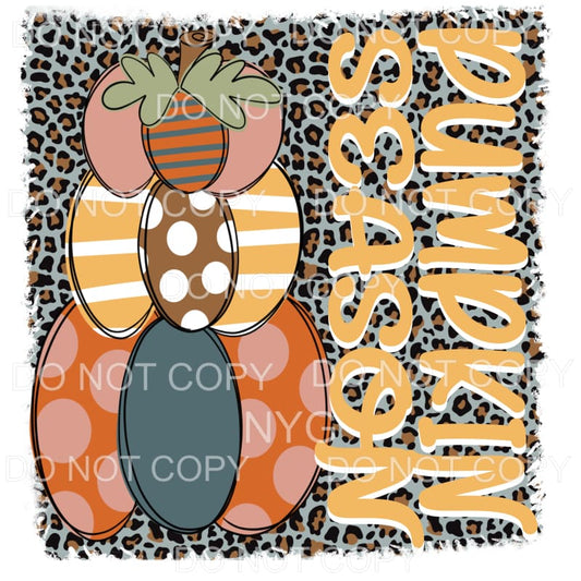 Pumpkin Season Leopard Background # 142 Sublimation 