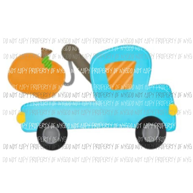 pumpkin tow truck Sublimation transfers Heat Transfer