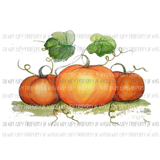 Pumpkins 1 Sublimation transfers Heat Transfer