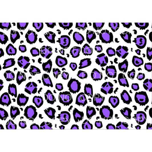 Purple Leopard Sheet #337 Sublimation transfers - Heat 