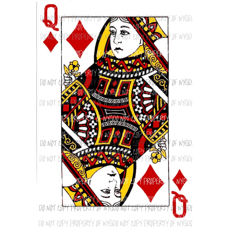 Queen of DIAMONDS Halloween costume Sublimation transfers Heat Transfer