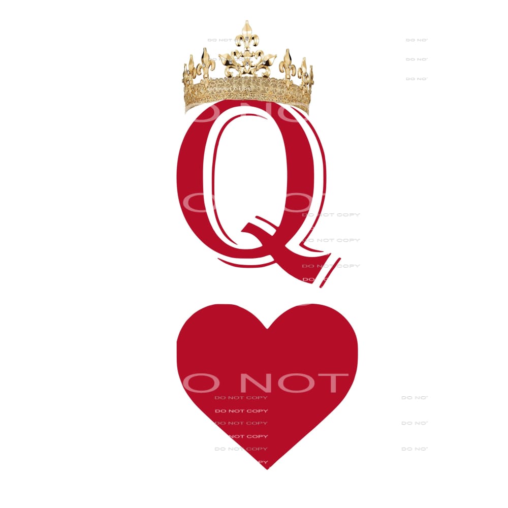 queen of hearts # 8002 Sublimation transfers - Heat Transfer