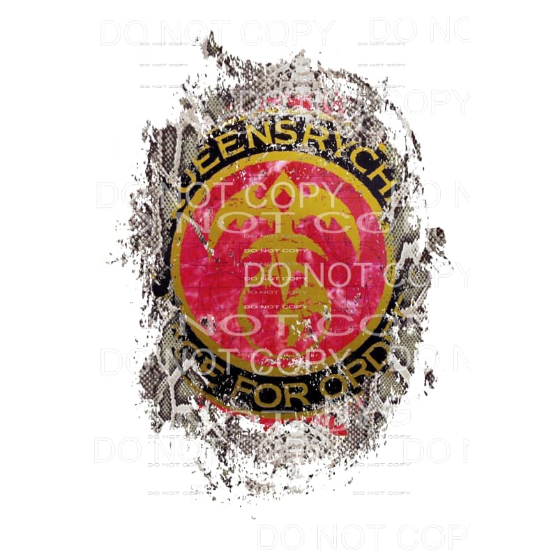 Queensryche # 1 Sublimation transfers - Heat Transfer