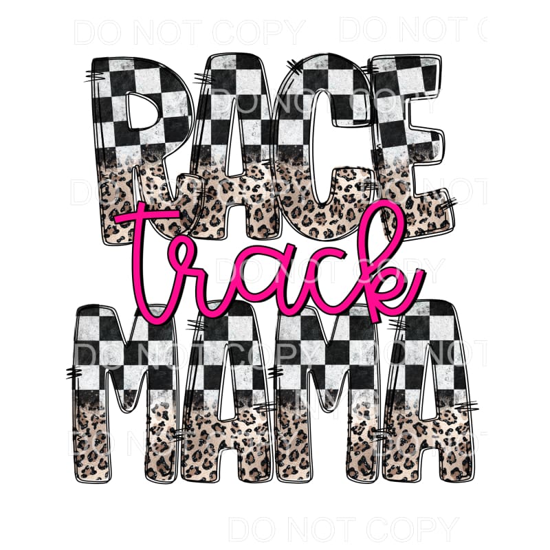 Race Track Mama #1 Sublimation transfers - Heat Transfer