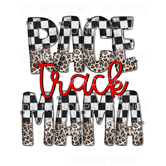 Race Track Mama #2 Sublimation transfers - Heat Transfer