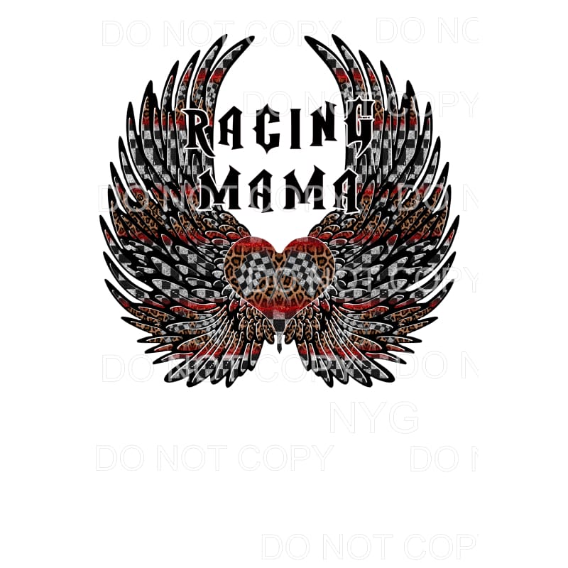 Racing MAMA Angel Wings # 1 Sublimation transfers - Heat 