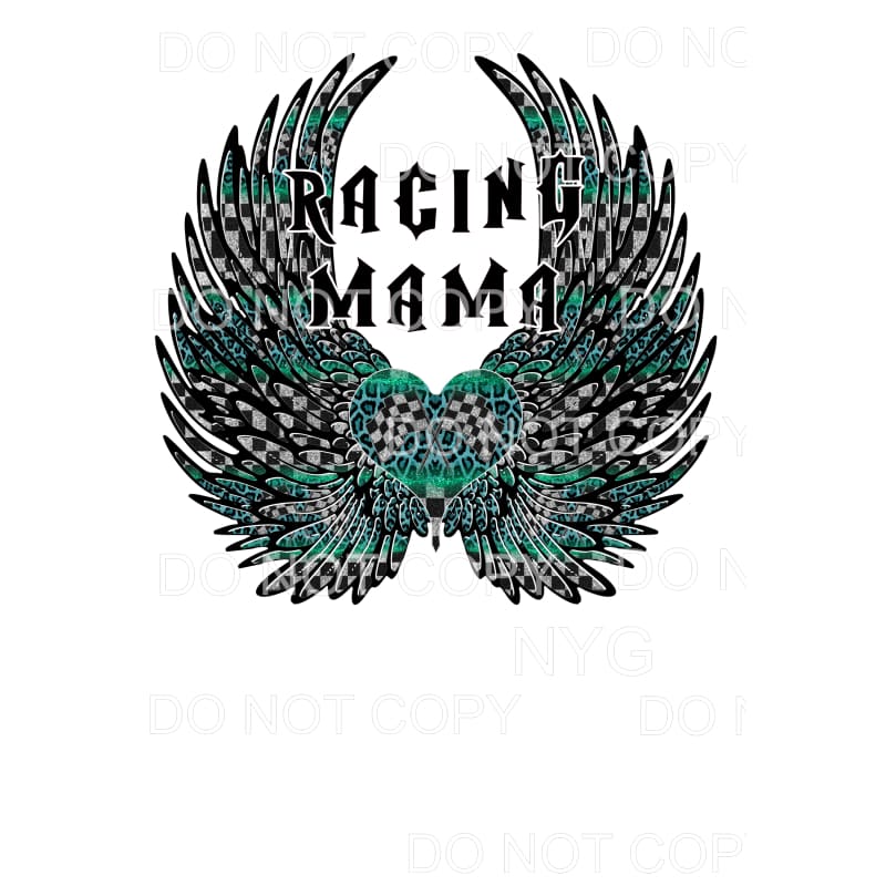Racing MAMA Angel Wings # 2 Sublimation transfers - Heat 