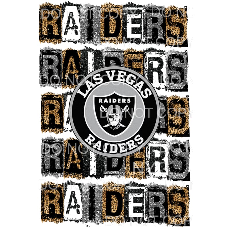 RAIDERS BLOCK # 105 Sublimation transfers - Heat Transfer