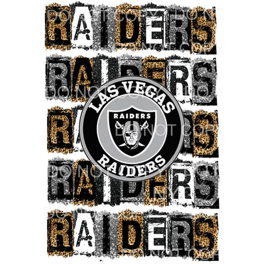 RAIDERS BLOCK # 105 Sublimation transfers - Heat Transfer