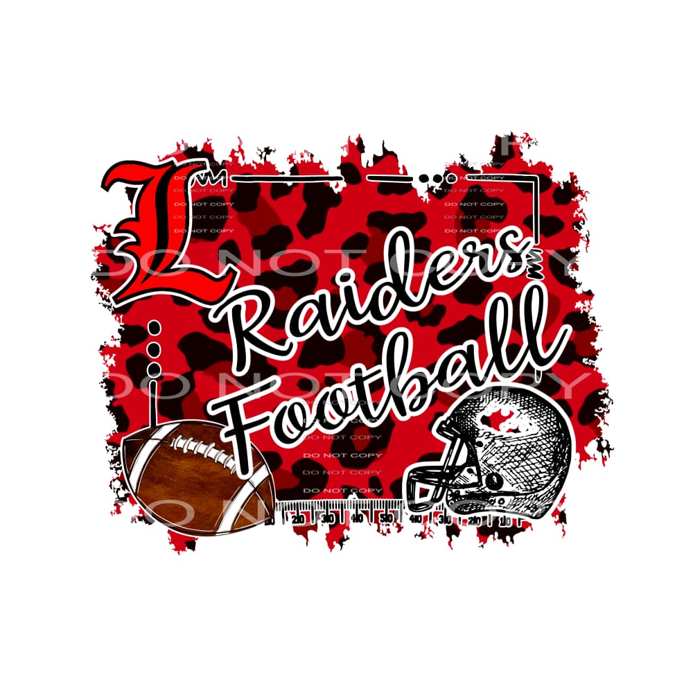 Raiders Football # 5512 Sublimation transfers - Heat 