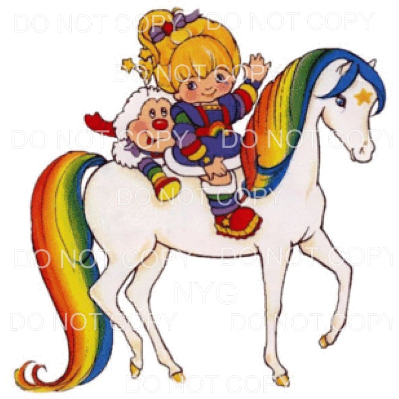 Rainbow Brite #7 Sublimation transfers - Heat Transfer
