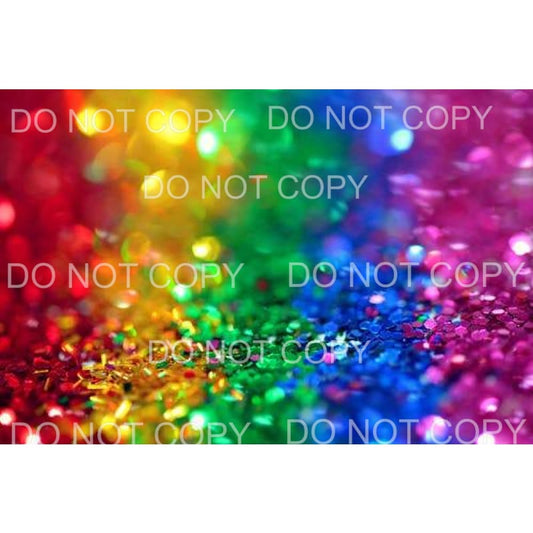 Rainbow Colors Confetti Sheet Sublimation transfers - 13 x 9