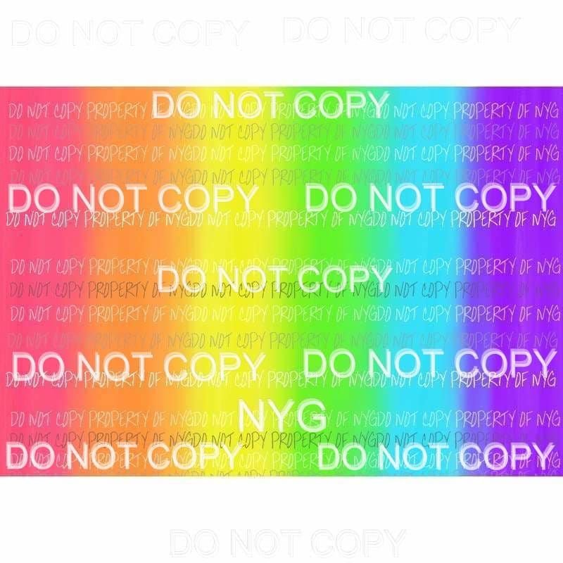 Rainbow Sheet #1 Sublimation transfers 13 x 9 inches Heat Transfer