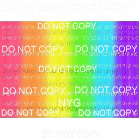 Rainbow Sheet #1 Sublimation transfers 13 x 9 inches Heat Transfer