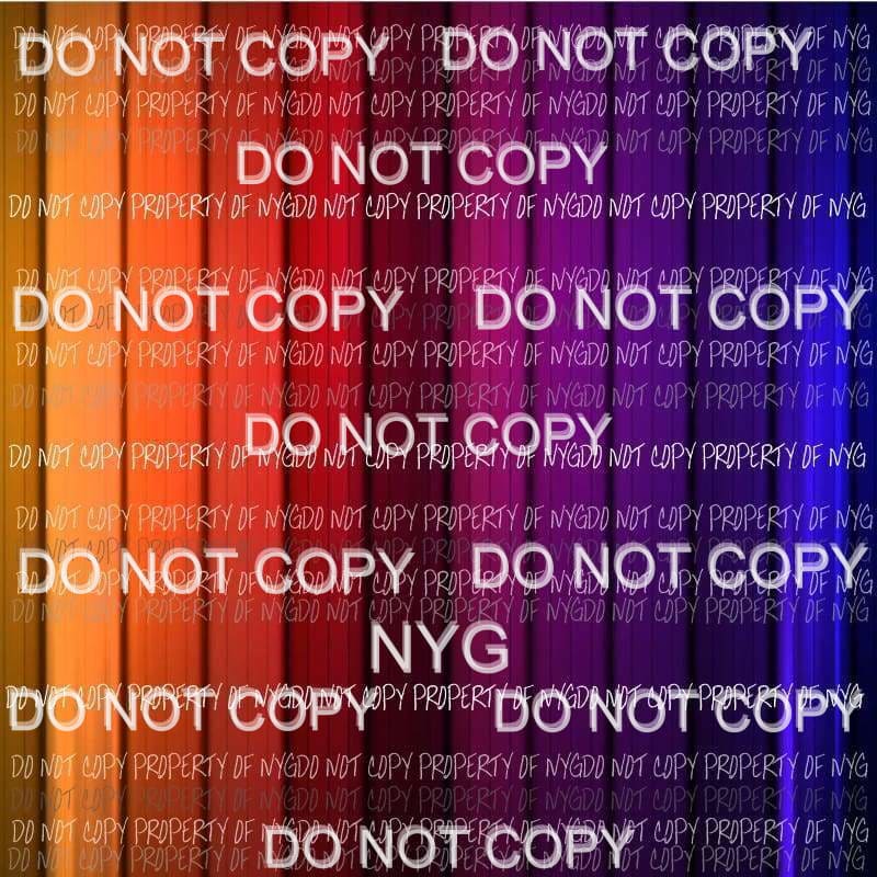 Rainbow Sheet #2 Sublimation transfers 13 x 9 inches Heat Transfer