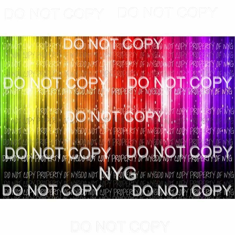 Rainbow Sheet #3 Sublimation transfers 13 x 9 inches Heat Transfer